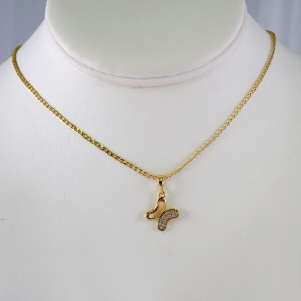 Cadenas & Colgantes/ Chain W/Pendants / 14K Real Color/ Zircon Stone/ 2mmx45cm// SET874