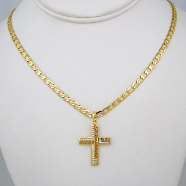 Cadenas & Colgantes/ Chain /Pendants /  14K Real Color/  Zircon Stone/  4mm// SET885