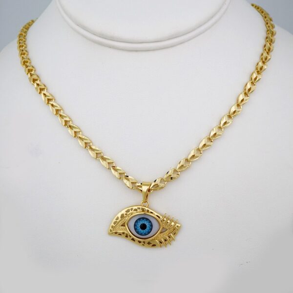 Cadenas & Colgantes/ Chain W/Pendants /  14K Real Color/  Zircon Stone/  4mmx45cm// SET886
