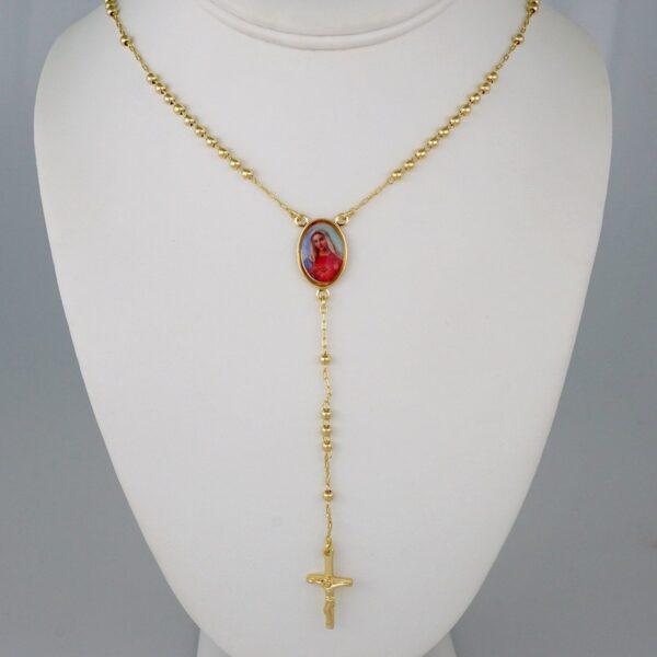 Cadenas & Colgantes/ Chain W/  Pendants/  14K Real Color/  Zircon Stone/  60cm/Rosario// SET899