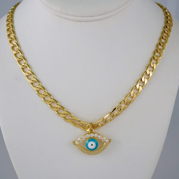 Cadenas & Colgantes/ Chain W/Pendants /14K Real Color/Zircon Stone/ 8mmx50cm// SET889