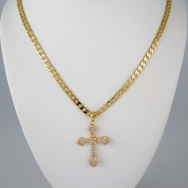 Cadenas & Colgantes/ Chain/Pendants /  14K Real Color/  Zircon Stone/  6mmx60cm// SET892