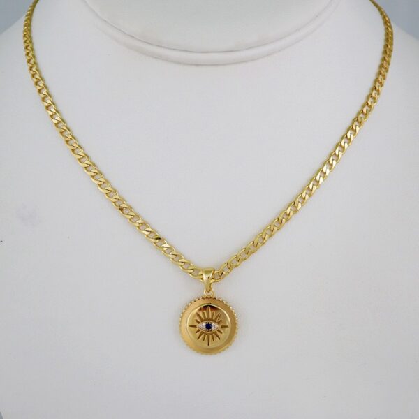 Cadenas & Colgantes/ Chain W/Pendants /  14K Real Color/  Zircon Stone/ 3mm// SET904