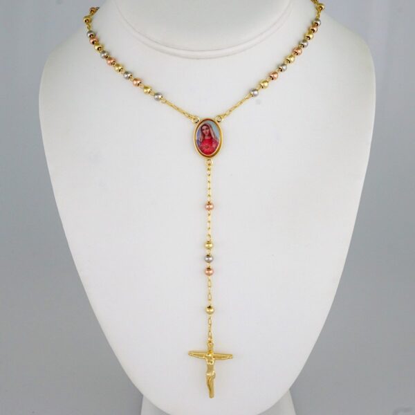 Cadenas & Colgantes/ Chain W/  Pendants/  Three Tone/  Plain/  60cm// SET917