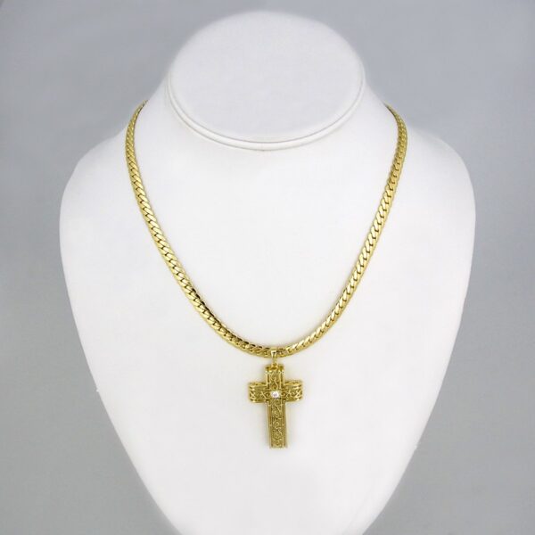 Cadenas & Colgantes/ Chain W/ Pendants/  14K Real Color/  Zircon Stone/  5mm x 40cm// SET93