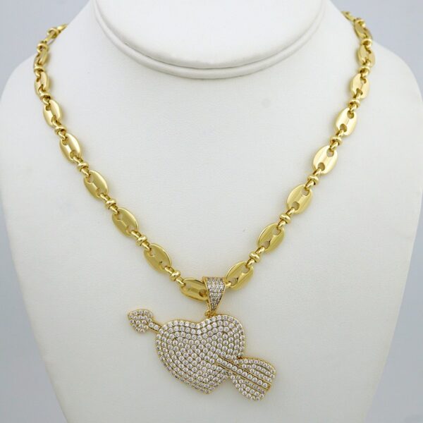 Cadenas & Colgantes/ Chain /Pendants /  14K Real Color/  Zircon Stone/ 6mmx45cm// SET935