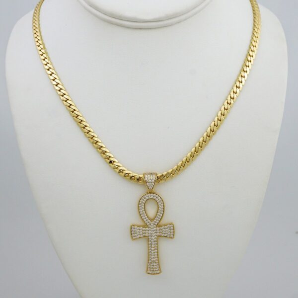 Cadenas & Colgantes/ Chain /Pendants /  14K Real Color/  Zircon Stone/ 5mm// SET936
