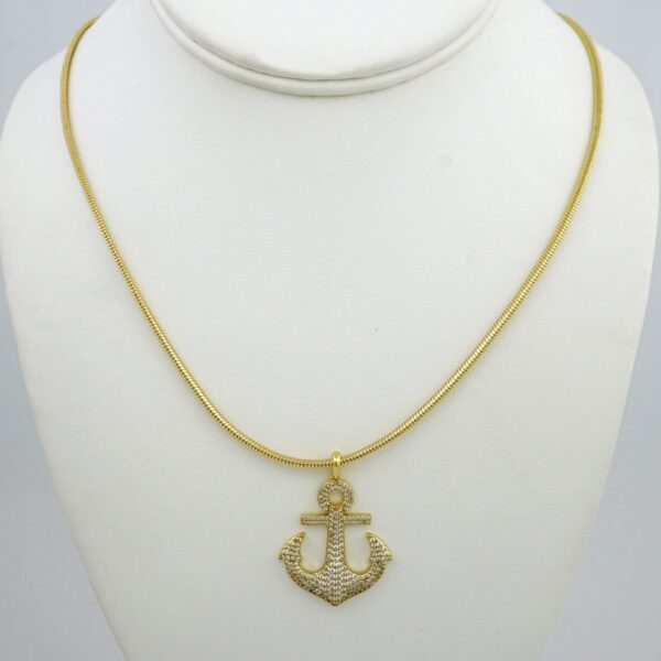 Cadenas & Colgantes/ Chain /Pendants /  14K Real Color/  Zircon Stone/ 4mmx50cm// SET937