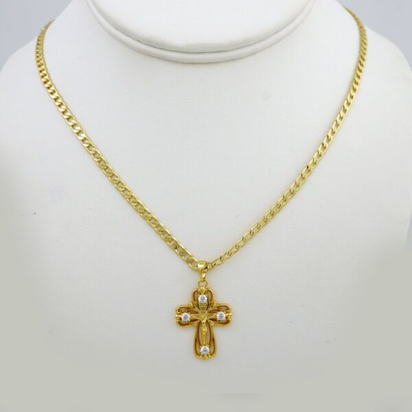 Cadenas & Colgantes/ Chain /Pendants /  14K Real Color/  Zircon Stone/  3mmx45cm// SET942