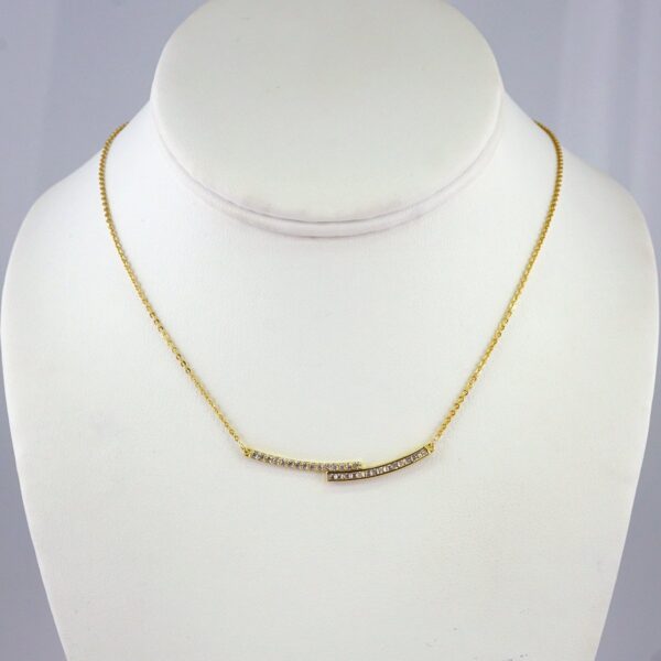 Cadenas & Colgantes/ Chain W/Pendants / 14K Real Color/ Zircon Stone/ 2mmx45cm// SET947