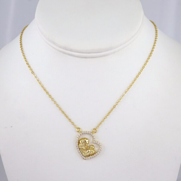 Cadenas & Colgantes/ Chain W/Pendants / 14K Real Color/ Zircon Stone/ 2mmx45cm// SET952