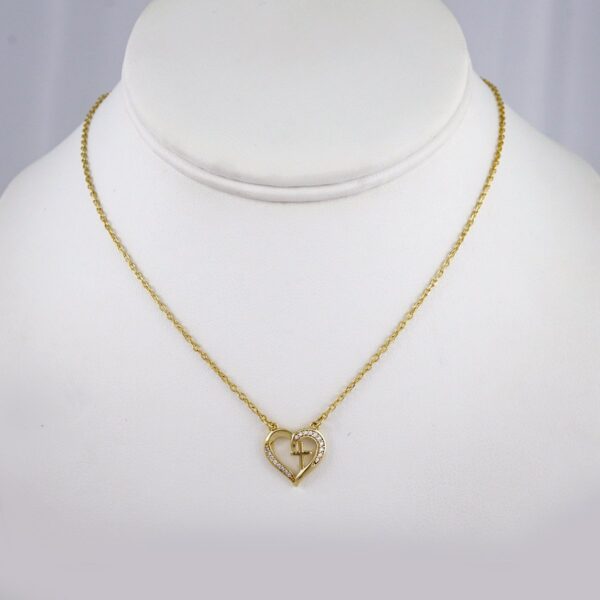 Cadenas & Colgantes/ Chain W/Pendants / 14K Real Color/ Zircon Stone/ 2mmx45cm// SET953