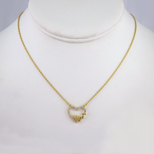 Cadenas & Colgantes/ Chain W/Pendants / 14K Real Color/ Zircon Stone/ 2mmx45cm// SET955