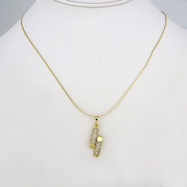 Cadenas & Colgantes/ Chain W/Pendants / 14K Real Color/Zircon Stone// SET97