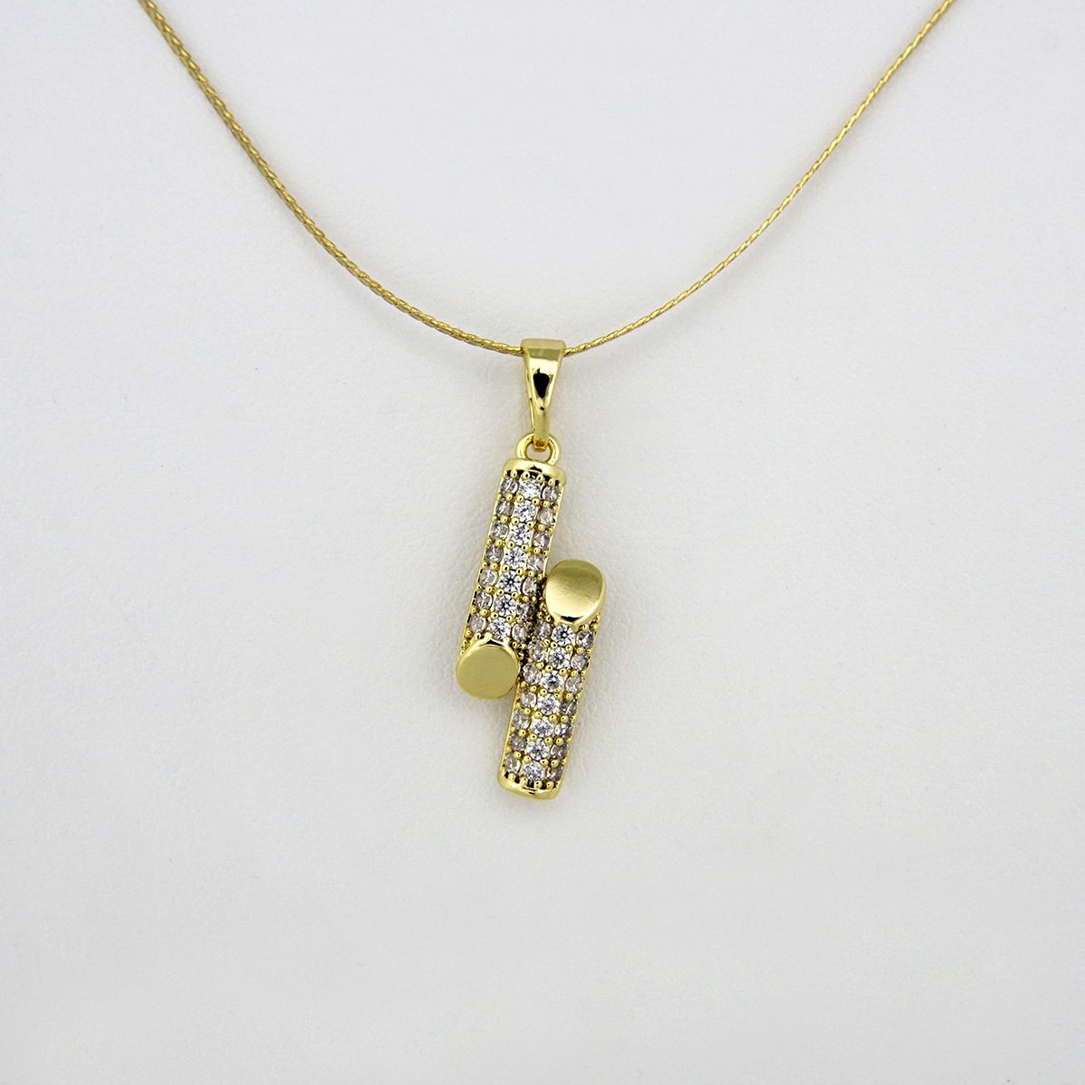 Cadenas & Colgantes/ Chain W/Pendants / 14K Real Color/Zircon Stone// SET97 - Image 2