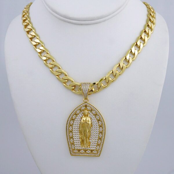 Cadenas & Colgantes/ Chain /Pendants /  14K Real Color/  Zircon Stone/  10mmx60cm// SET976