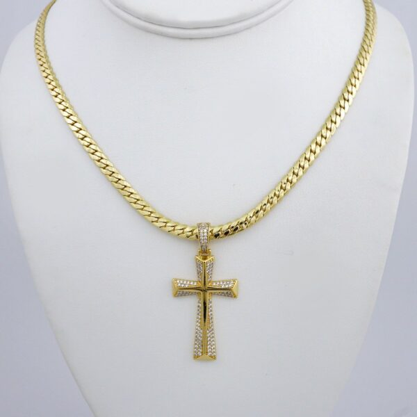 Cadenas & Colgantes/ Chain /Pendants /  14K Real Color/  Zircon Stone/  5mmx60cm// SET979