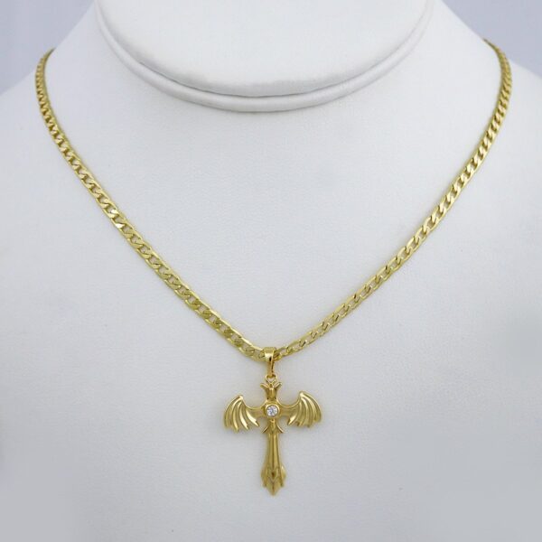 Cadenas & Colgantes/ Chain /Pendants /  14K Real Color/  Zircon Stone/  3mm// SET982