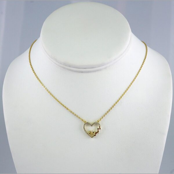 Cadenas & Colgantes/ Chain W/Pendants / 14K Real Color/ Zircon Stone/ 2mmx45cm// SET985