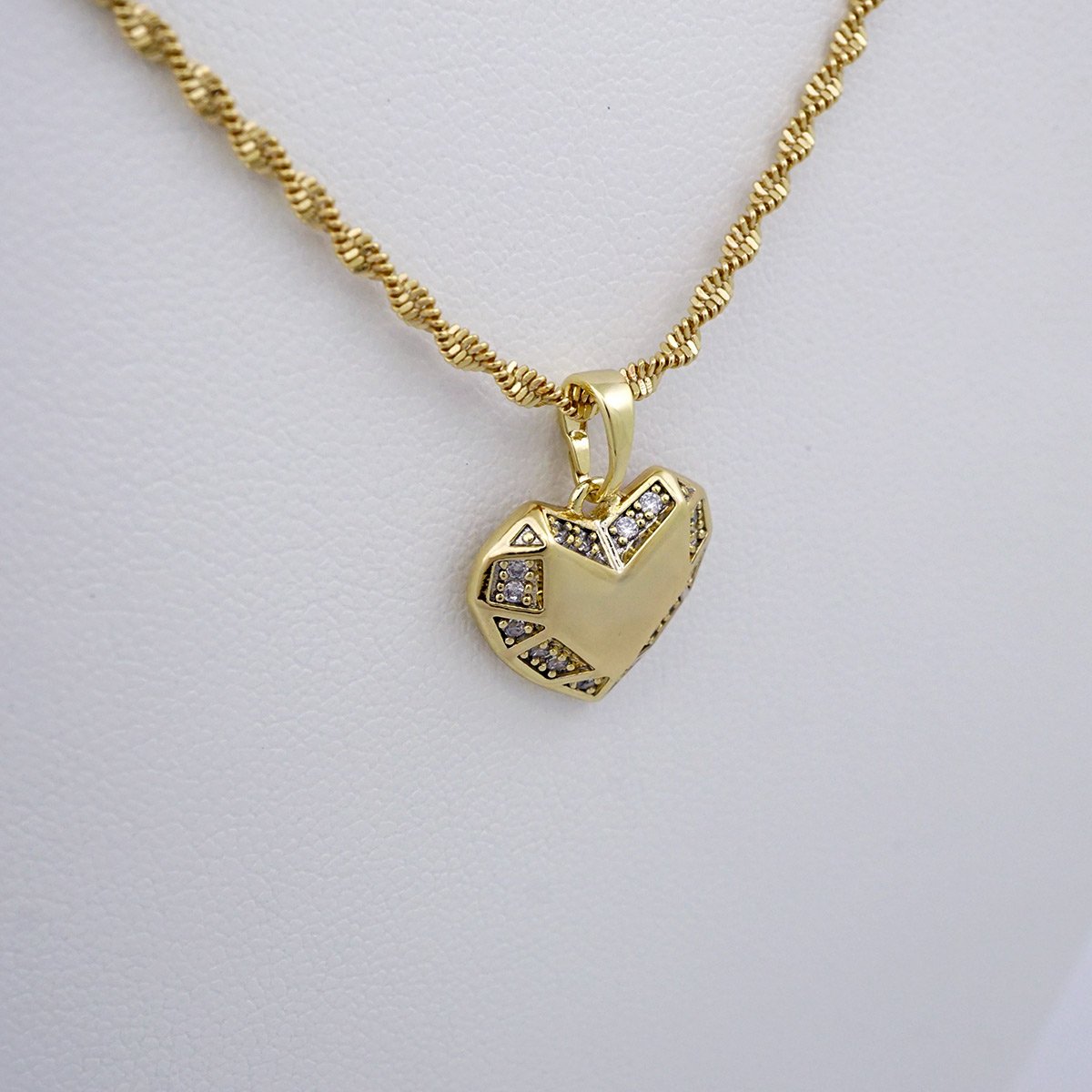 Cadenas & Colgantes/ Chain W/Pendants / 14K Real Color/ Zircon Stone/ 3mmx60cm// SET998 - Image 2