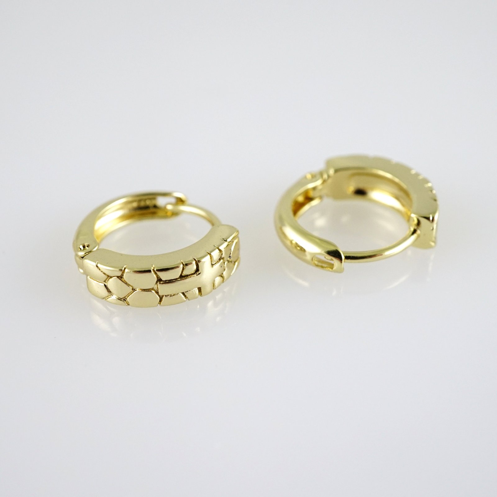 E2753 Earrings - Aretes - Zircon Stone - 14K Real Color - Image 2