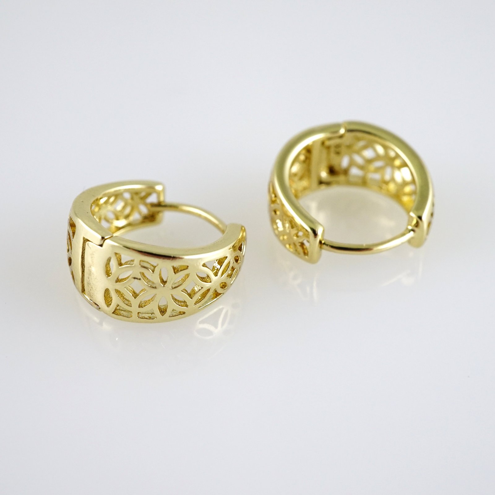E2756 Earrings - Aretes - Zircon Stone - 14K Real Color - Image 2