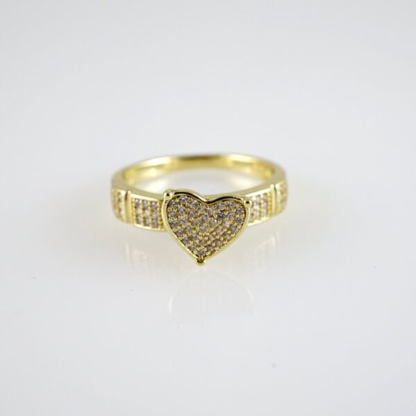 R883 RING - ANILLO - Zircon Stone - 14K Real Color