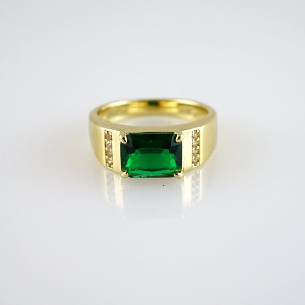 R884 RING - ANILLO - Zircon Stone - 14K Real Color