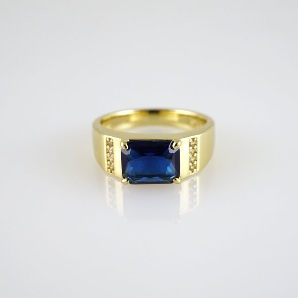 R888 RING - ANILLO - Zircon Stone - 14K Real Color