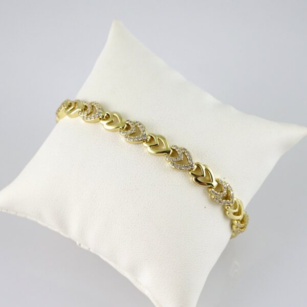 B1812 Bracelet - Pulseras - Zircon Stone - 14K Real Color