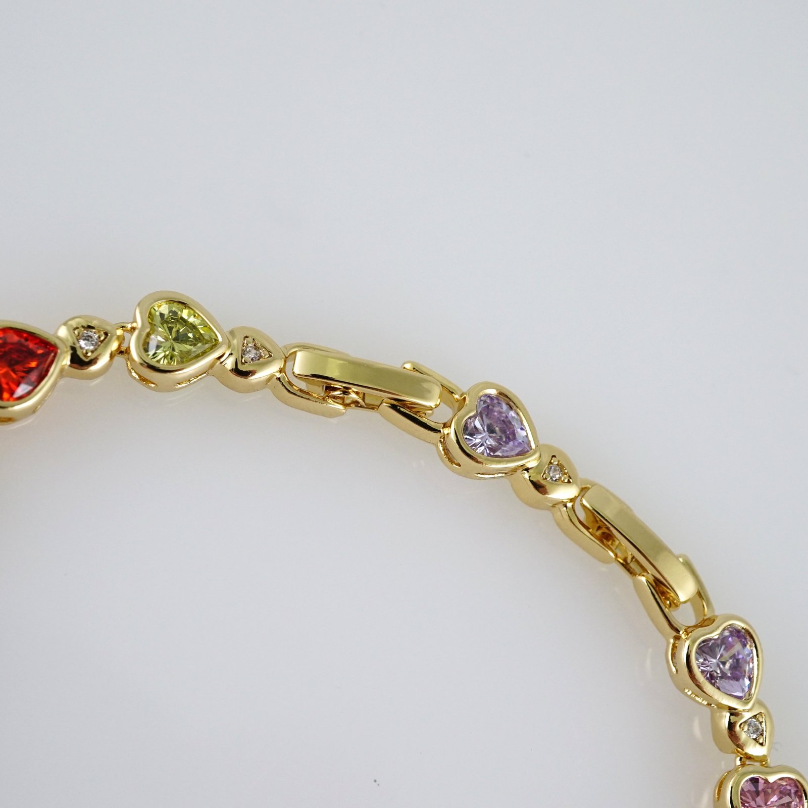 B1814 Bracelet - Pulseras - Zircon Stone - 14K Real Color - Image 3