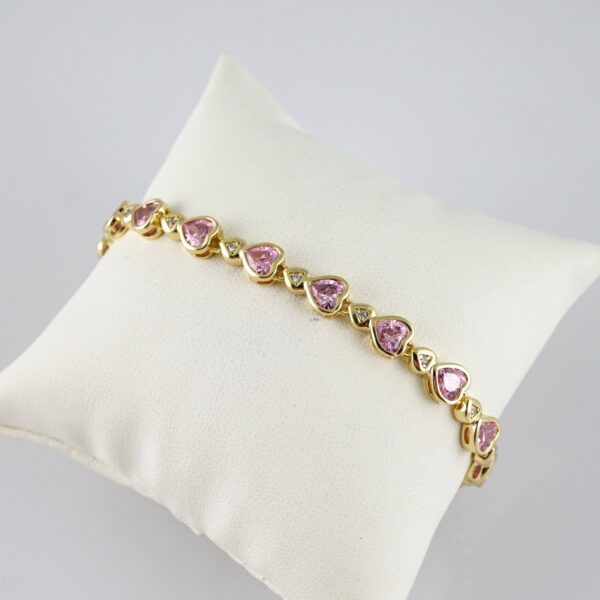B1815 Bracelet - Pulseras - Zircon Stone - 14K Real Color