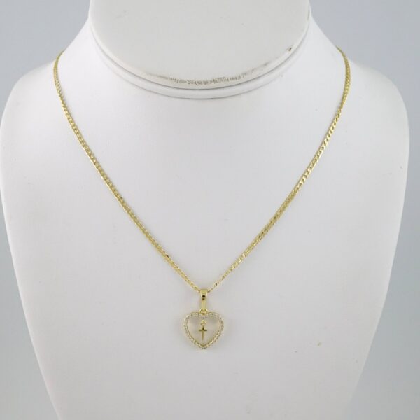 SET1847 Cadenas & Colgantes - Chain - Pendants - Zircon Stone - 14K Real Color
