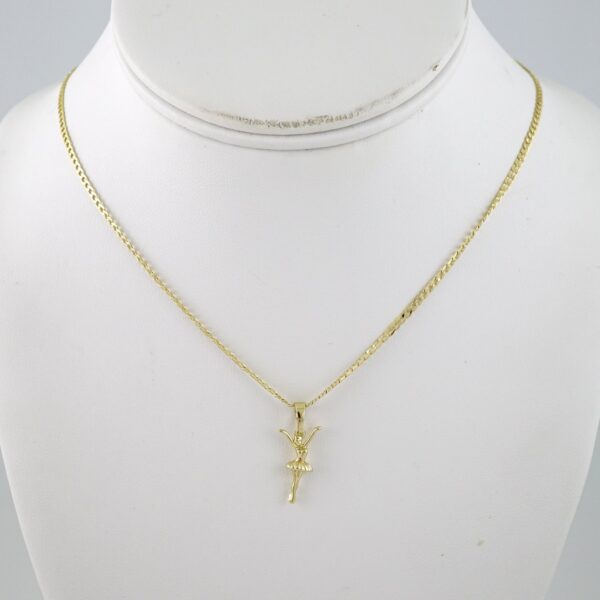 SET1848 Cadenas & Colgantes - Chain - Pendants - Zircon Stone - 14K Real Color