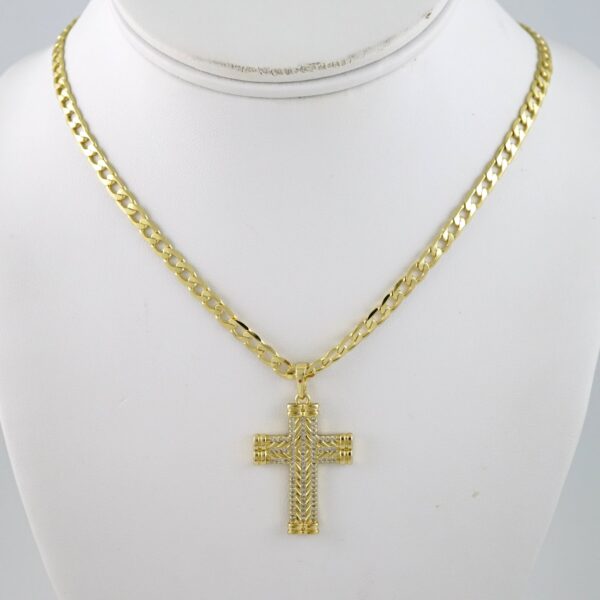 SET1851 Cadenas & Colgantes - Chain - Pendants - Zircon Stone - 14K Real Color