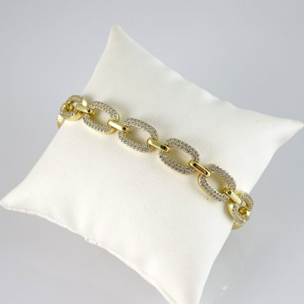 B1824 Bracelet - Pulseras - Zircon Stone - 14K Real Color