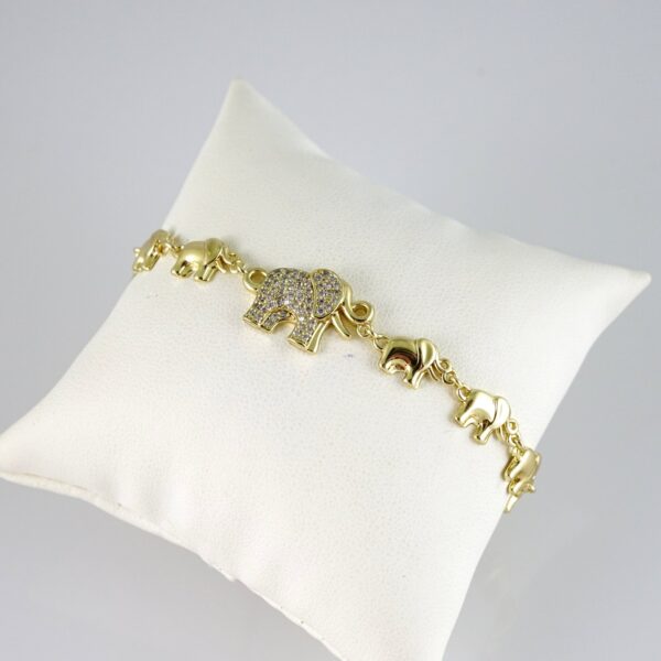 B1826 Bracelet - Pulseras - Zircon Stone - 14K Real Color