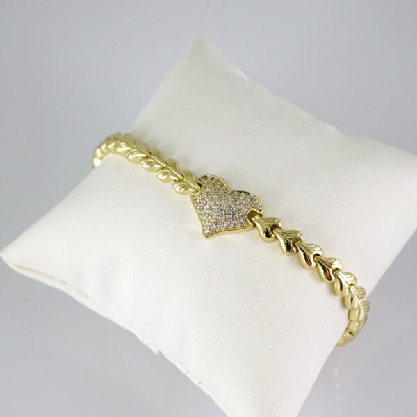 B1828 Bracelet - Pulseras - Zircon Stone - 14K Real Color