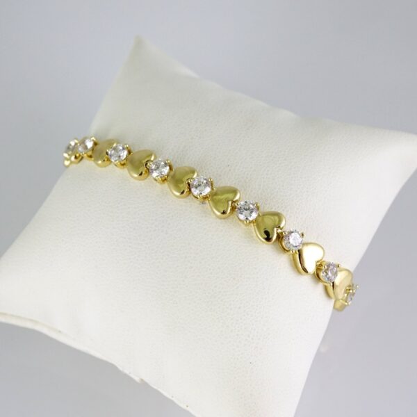 B1831 Bracelet - Pulseras - Zircon Stone - 14K Real Color