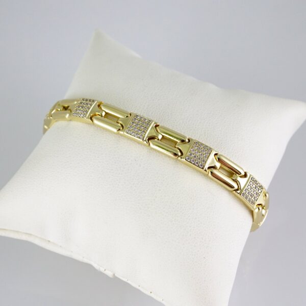 B1833 Bracelet - Pulseras - Zircon Stone - 14K Real Color