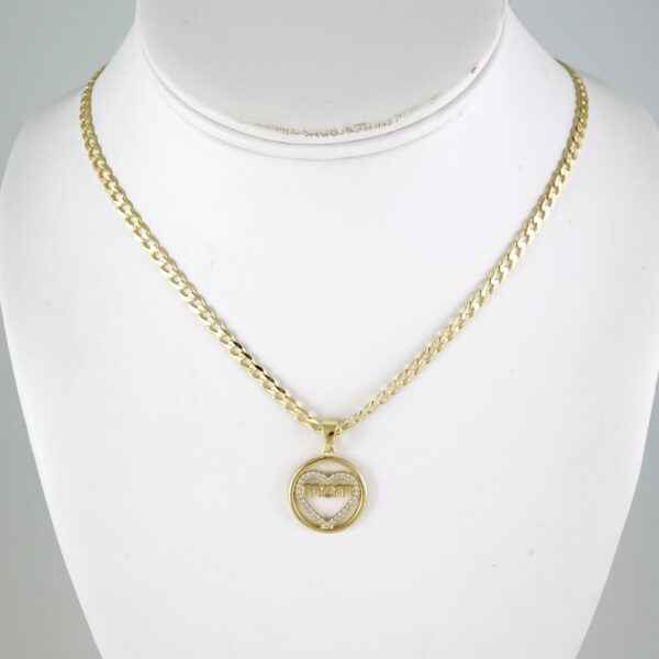 SET1857 Cadenas & Colgantes - Chain - Pendants - Zircon Stone - 14K Real Color