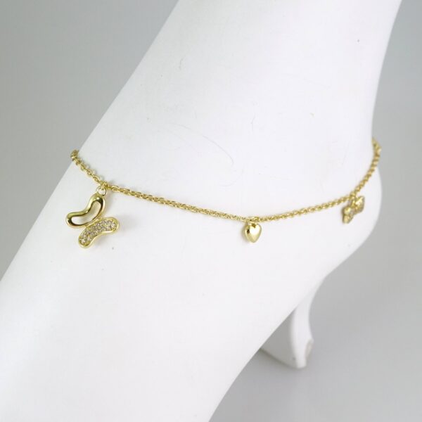 A0081 Anklets - Tobilleras - 14K Real Color 2mm