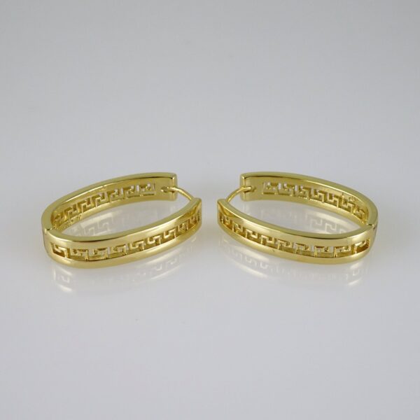 E2778 Earrings - Aretes - Zircon Stone - 14K Real Color
