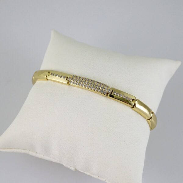 B1839 Bracelet - Pulseras - Zircon Stone - 14K Real Color