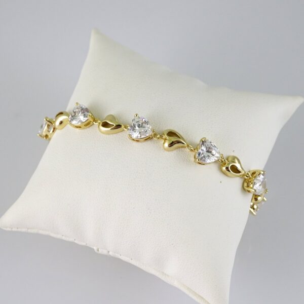 B1840 Bracelet - Pulseras - Zircon Stone - 14K Real Color