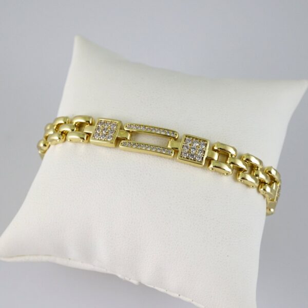 B1841 Bracelet - Pulseras - Zircon Stone - 14K Real Color