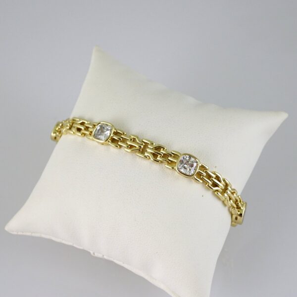 B1844 Bracelet - Pulseras - Zircon Stone - 14K Real Color