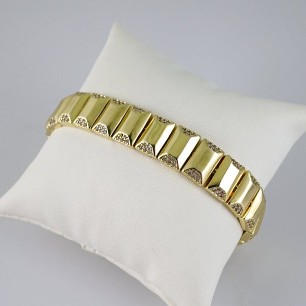 B1846 Bracelet - Pulseras - Zircon Stone - 14K Real Color