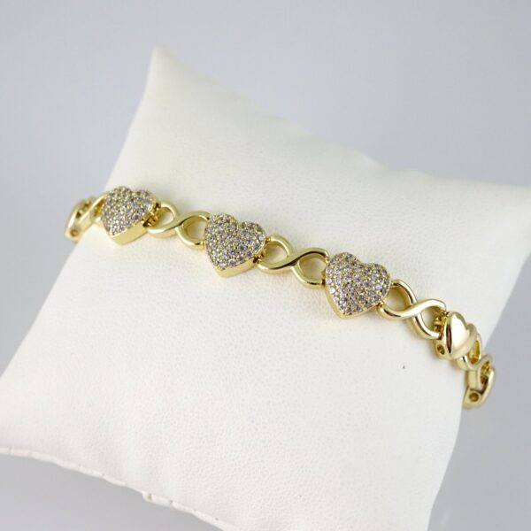 B1847 Bracelet - Pulseras - Zircon Stone - 14K Real Color