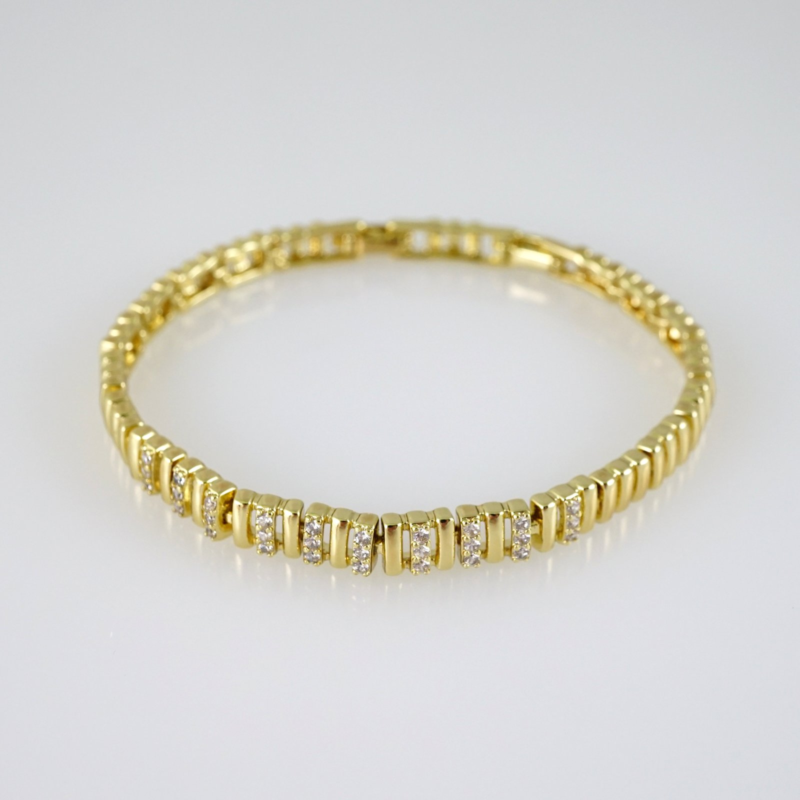 B1848 Bracelet - Pulseras - Zircon Stone - 14K Real Color - Image 2